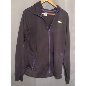 Nike LeBron James Dri Fit Hoodie Men XL Full Zip Basketball Purple Jacket Hoodie